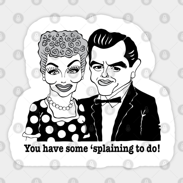 1950'S CLASSIC TV SITCOM Sticker by cartoonistguy